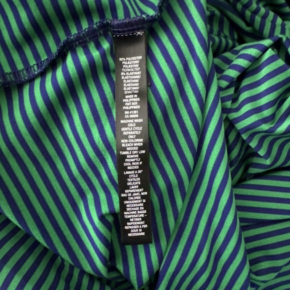 Ralph Lauren RXL Shirt Men Small Green Blue Stripe Golf Polo Preppy‎ Outdoors - Picture 5 of 5